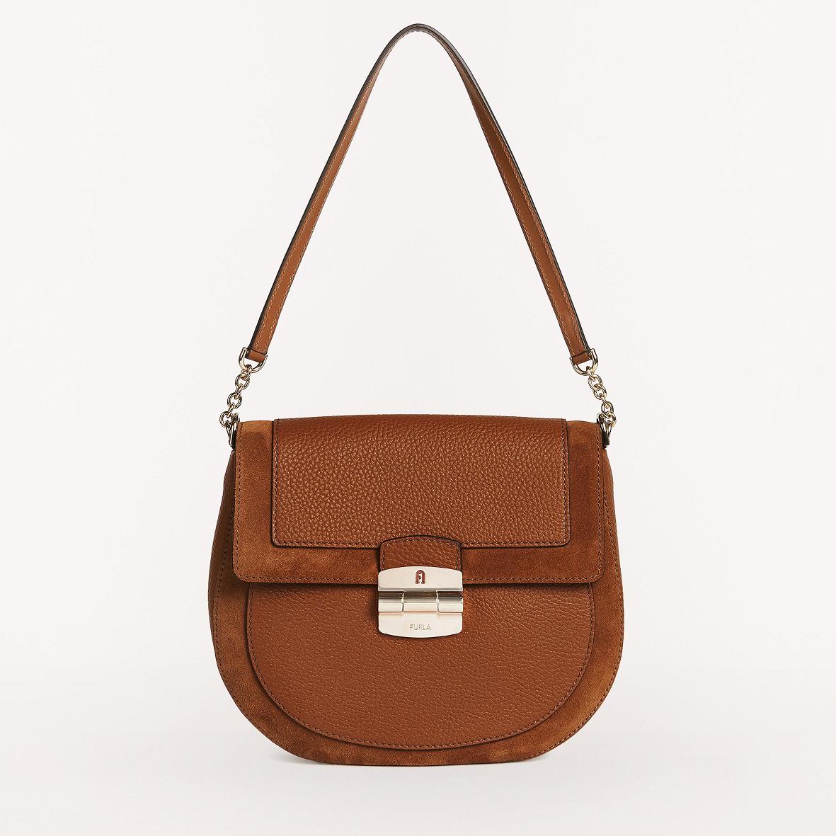 Furla Club 2 Crossbody Brown Women South Africa IS5792684